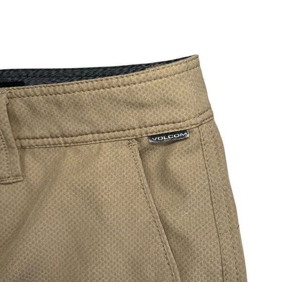 Volcom Men's Size 38 Tan 4 Way Stretch Surf & Turf Athletic Cargo Shorts - Picture 5 of 13